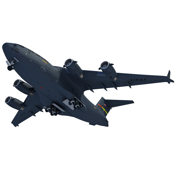 3d c-17 globemaster iii military transport - Boeing C-17 Globemaster III... by Gandoza
